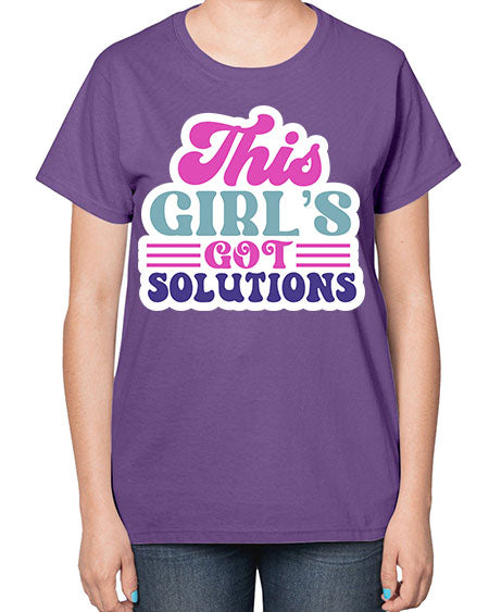 This girls got solutions 16# - general science-  Ladies T-Shirt