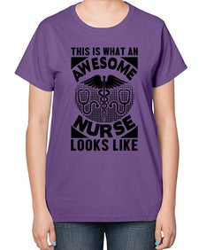 This is what an Style 1549# - nurse-  Ladies T-Shirt