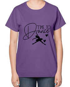 Time to dance 200# - ballet-  Ladies T-Shirt