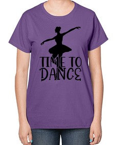 Time to dance 201# - ballet-  Ladies T-Shirt