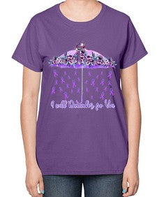 Umbrella Remember AlzheimerS Awareness 218# - alzheimers-  Ladies T-Shirt
