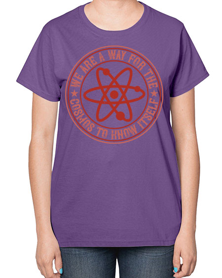 We are a way for the cosmos to know itself 300# - general science-  Ladies T-Shirt