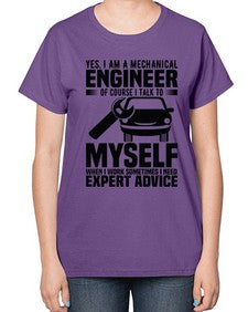 Yes I Am A Mechanical Style 1671# - engineer-  Ladies T-Shirt