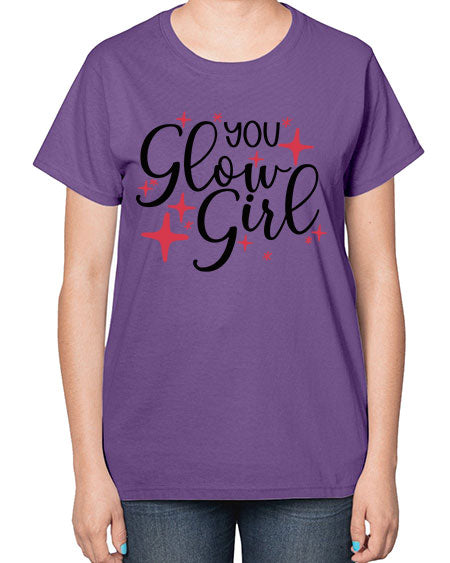 Yo Glow Girl Style 6# -makeup  Ladies T-Shirt