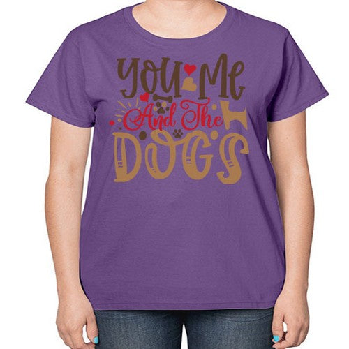 You Me And The Dogs Style 52# - dogs-  Ladies T-Shirt