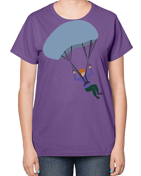 all in one 06# - parachute-  Ladies T-Shirt