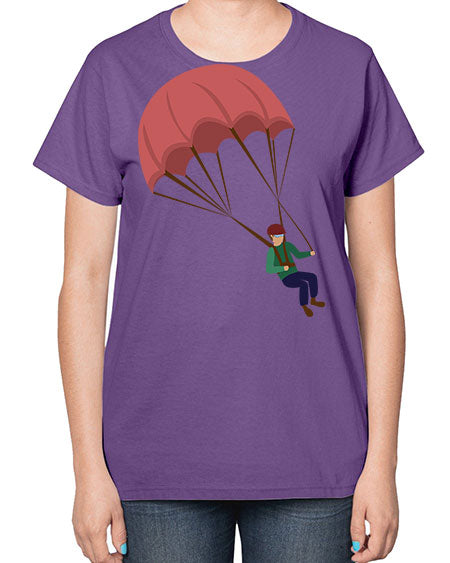 all in one 07# - parachute-  Ladies T-Shirt