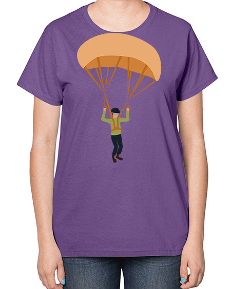 all in one 13# - parachute-  Ladies T-Shirt