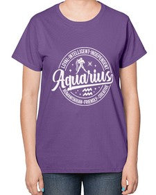 aquarius 77# - aquarius-  Ladies T-Shirt