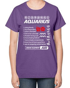 aquarius 85# - aquarius-  Ladies T-Shirt
