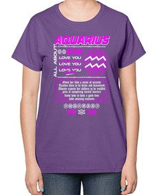 aquarius 86# - aquarius-  Ladies T-Shirt