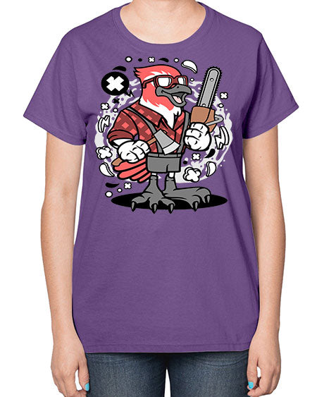 bird lumberjack 17# - birds-  Ladies T-Shirt