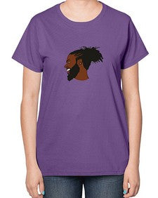 black man 41# - black boys or men-  Ladies T-Shirt