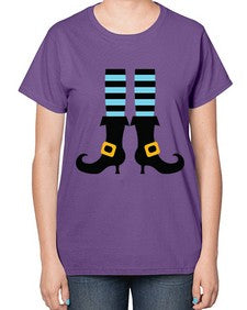 bluewitchlegs 47# - witch-  Ladies T-Shirt