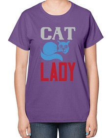 cat lady Style 31# - cats-  Ladies T-Shirt