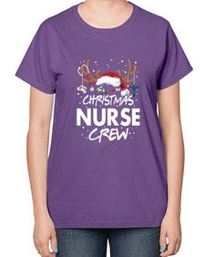 christmas nurse crew 655# - nurse-  Ladies T-Shirt