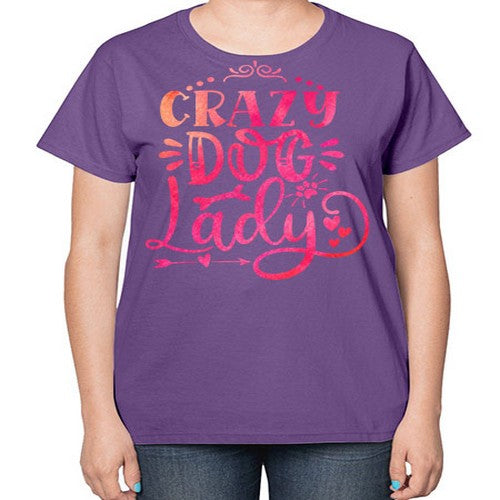crazy dog lady 71# - dogs-  Ladies T-Shirt