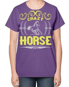 crazy horse Style 9# - horse-  Ladies T-Shirt