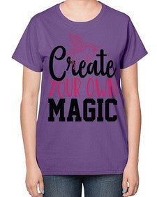 create your own magic 87# - unicorn-  Ladies T-Shirt