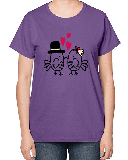 cute little birds 29# - birds-  Ladies T-Shirt