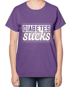 diabetes sucks Style 46# - diabetes-  Ladies T-Shirt
