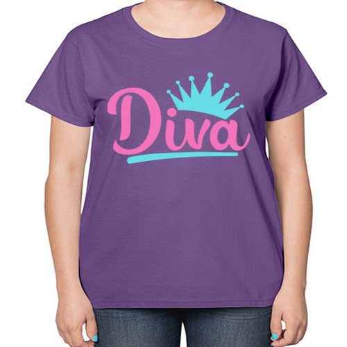 diva Style 121# - dogs-  Ladies T-Shirt
