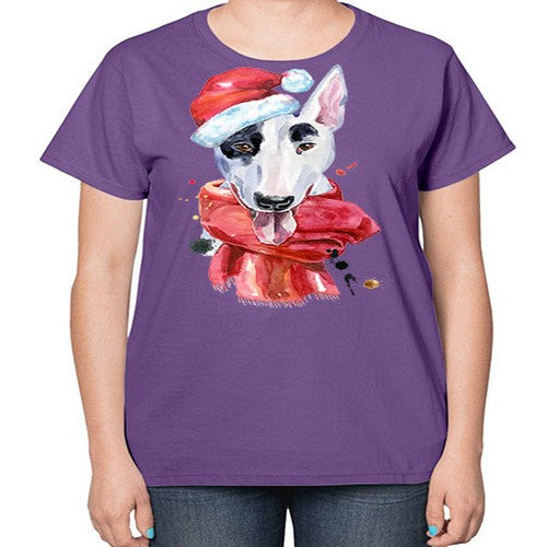 dog hat scarf 112# - dogs-  Ladies T-Shirt