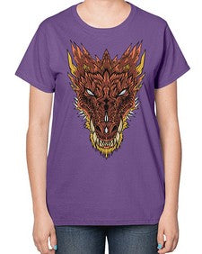 dragon 176# - dragon-  Ladies T-Shirt
