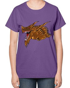 dragon 187# - dragon-  Ladies T-Shirt