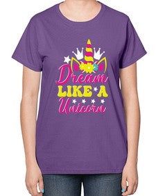 dream like a unicorn 116# - unicorn-  Ladies T-Shirt