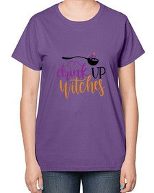 drink up witches 37# - witch-  Ladies T-Shirt