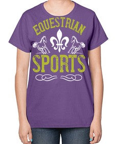 equestrian sports Style 55# - horse-  Ladies T-Shirt