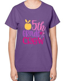 fifth grade crew 62# - fifth grade-  Ladies T-Shirt