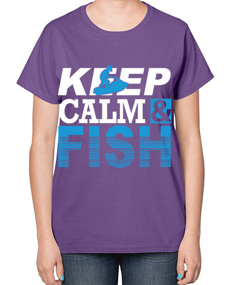 fishing transperment png 72# - shark-fish-  Ladies T-Shirt