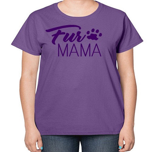 fur mama - dogs-  Ladies T-Shirt