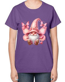gnome with butterfly 02# - gnome-  Ladies T-Shirt