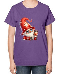 gnome with butterfly 04# - gnome-  Ladies T-Shirt