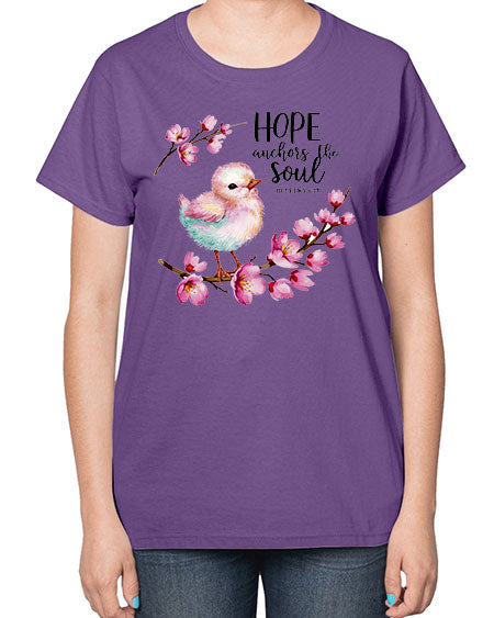 hope anchors the soul 41# - birds-  Ladies T-Shirt