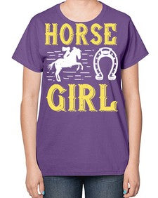 horse girl Style 51# - horse-  Ladies T-Shirt