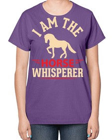 i am the horse whisperer Style 3# - horse-  Ladies T-Shirt