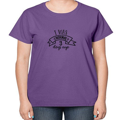 i was normal dogs ago 189# - dogs-  Ladies T-Shirt