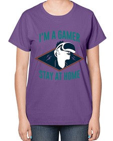 im gamer stay at home 119# - video games-  Ladies T-Shirt