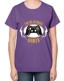 im the ultimate gamer 122# - video games-  Ladies T-Shirt