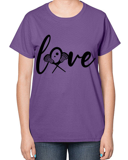 love 4# - lacrosse-  Ladies T-Shirt