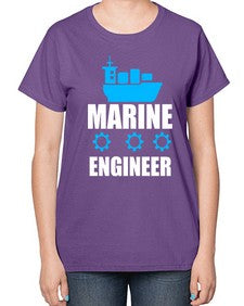 marine engineer 1086# - engineer-  Ladies T-Shirt