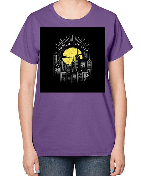 mooninthecity 2# - moon-  Ladies T-Shirt
