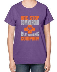 one stop commercial cleaning company Style 332# - cleaner-  Ladies T-Shirt