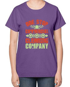 one stop commercial cleaning company Style 333# - cleaner-  Ladies T-Shirt