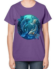 pisces 364# - pisces-  Ladies T-Shirt