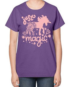 quotes of unicorns just magic just magic 350# - unicorn-  Ladies T-Shirt